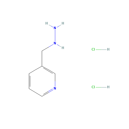 3-(Hydrazinomethyl)pyridine dihydrochloride (CAS: 6978-97-8) - Chemical Structure and Molecular Formula 