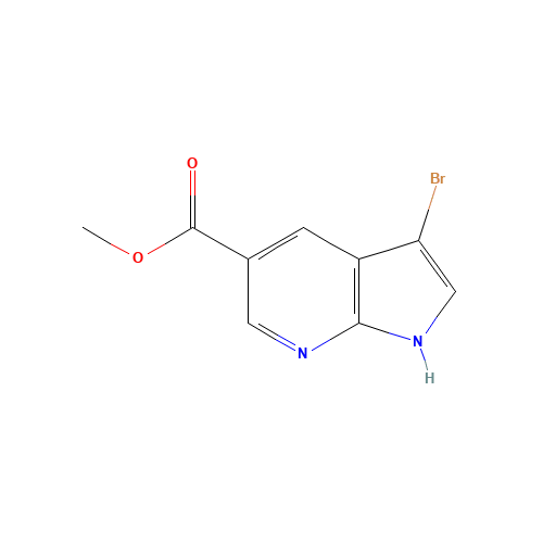 3-Bromo-7-azaindole-5-carboxylic acid methyl ester (CAS: 1190322-65-6) - Related Chemical Product