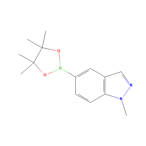1-Methylindazole-5-boronic acid pinacol ester (CAS: 1235469-00-7) - Chemical Structure and Molecular Formula 