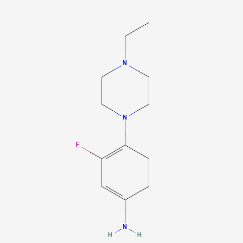 4-(4-Ethyl-1-piperazinyl)-3-fluoro-benzenamine (CAS: 873537-27-0) - Related Chemical Product