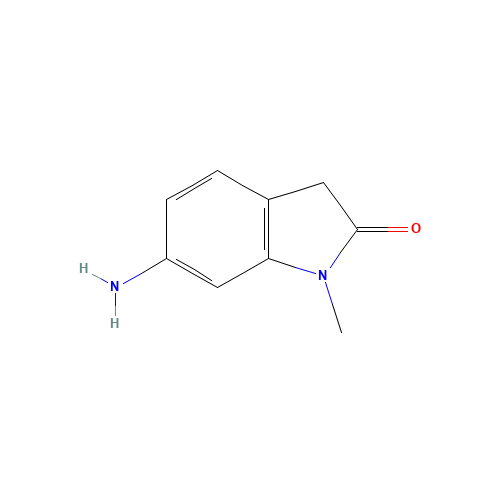 6-Amino-1-methyl-indolin-2-one (CAS: 813424-16-7) - Chemical Structure and Molecular Formula 