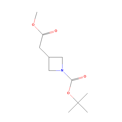 3-Azetidineacetic acid, 1-[(1,1-dimethylethoxy)carbonyl]-, methyl ester (CAS: 497160-14-2) - Related Chemical Product