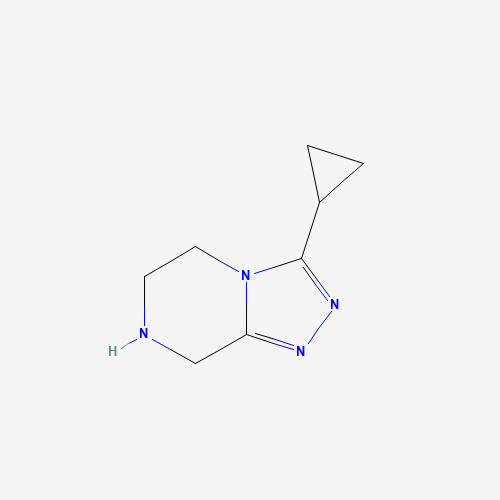 3-Cyclopropyl-5,6,7,8-tetrahydro-[1,2,4]triazolo[4,3-a]pyrazine (CAS: 945262-32-8) - Related Chemical Product