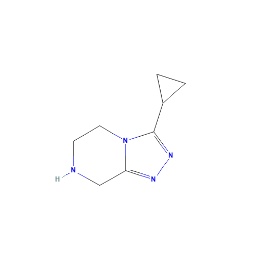 3-Cyclopropyl-5,6,7,8-tetrahydro-[1,2,4]triazolo[4,3-a]pyrazine (CAS: 945262-32-8) - Related Chemical Product