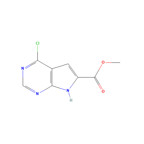 4-Chloro-7H-pyrrolo[2,3-d]pyrimidine-6-carboxylic acid methyl ester (CAS: 944709-69-7) - Related Chemical Product