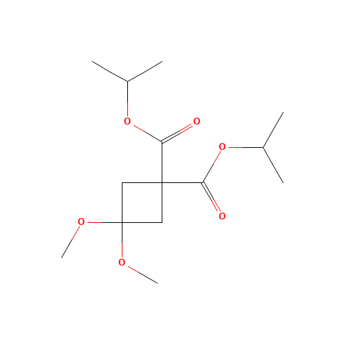 Diisopropyl 3,3-dimethoxycyclobutane-1,1-dicarboxylate (CAS: 115118-68-8) - Related Chemical Product