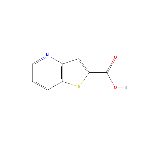 Thieno[3,2-b]pyridine-2-carboxylic acid (CAS: 347187-30-8) - Chemical Structure and Molecular Formula 