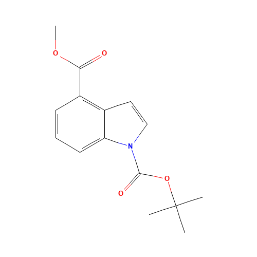 O1-tert-Butyl O4-methyl indole-1,4-dicarboxylate (CAS: 220499-11-6) - Related Chemical Product
