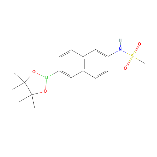 N-(6-(4,4,5,5-Tetramethyl-1,3,2-dioxaborolan-2-yl)naphthalen-2-yl)methanesulfonamide (CAS: 1132940-88-5) - Related Chemical Product