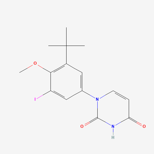 1-(3-tert-Butyl-5-iodo-4-methoxyphenyl)-pyrimidine-2,4(1H,3H)-dione (CAS: 1132940-53-4) - Related Chemical Product