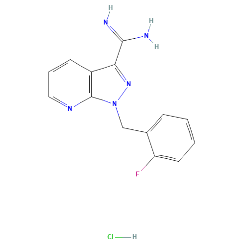 1-(2-Fluoro-benzyl)-1H-pyrazolo[3,4-b]pyridine-3-carboxamidine hydrochloride (CAS: 256499-19-1) - Related Chemical Product