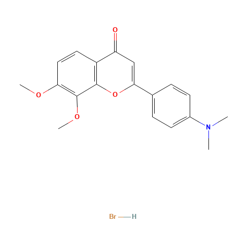 2-(4-(Dimethylamino)phenyl)-7,8-dimethoxy-4H-chromen-4-one hydrobromide (CAS: 1205548-03-3) - Related Chemical Product