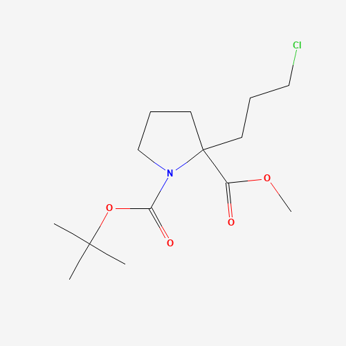 1-tert-Butyl 2-methyl 2-(3-chloropropyl)pyrrolidine-1,2-dicarboxylate (CAS: 909076-34-2) - Related Chemical Product