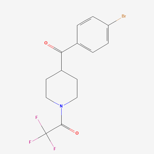 2,2,2-Trifluoro-1-(4-(4-bromobenzoyl)-piperidin-1-yl)ethanone (CAS: 203186-01-0) - Related Chemical Product