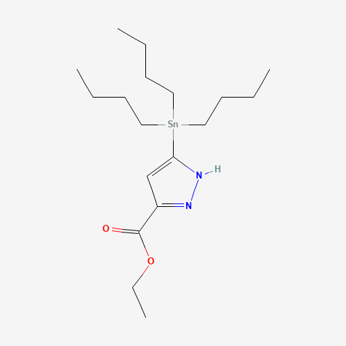 5-Tributylstannyl-1H-pyrazole-3-carboxylic acid ethyl ester (CAS: 141998-85-8) - Related Chemical Product