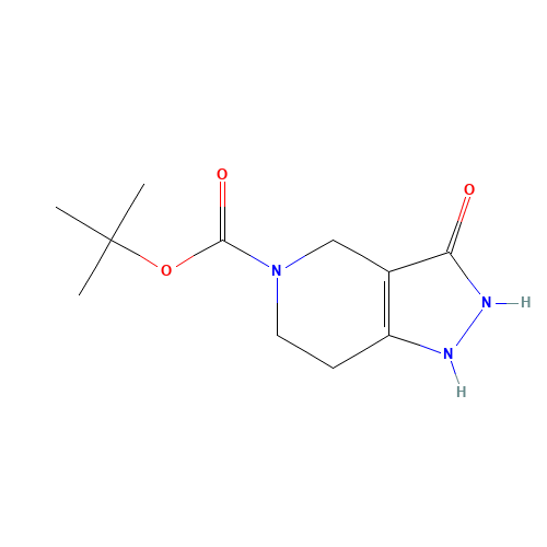 tert-Butyl 3-hydroxy-1,4,6,7-tetrahydropyrazolo[4,3-c]-pyridine-5-carboxylate (CAS: 152559-30-3) - Chemical Structure and Molecular Formula 