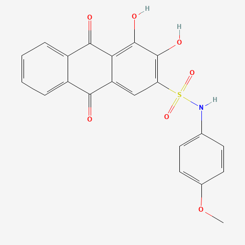 3,4-Dihydroxy-N-(4-methoxyphenyl)-9,10-dioxo-9,10-dihydroanthracene-2-sulfonamide (CAS: 1313738-89-4) - Related Chemical Product