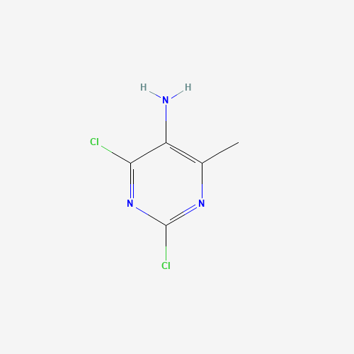 2,4-Dichloro-6-methylpyrimidin-5-ylamine (CAS: 13162-27-1) - Chemical Structure and Molecular Formula 