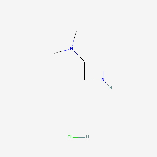 N,N-Dimethylazetidin-3-amine hydrochloride (CAS: 935670-07-8) - Chemical Structure and Molecular Formula 