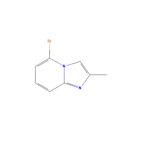 5-Bromo-2-methylimidazo[1,2-a]pyridine (CAS: 74420-51-2) - Chemical Structure and Molecular Formula 