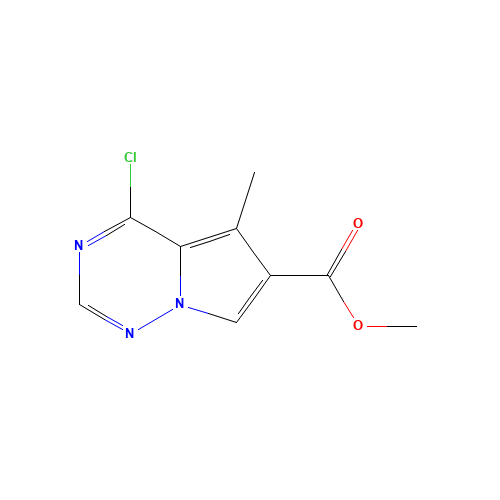 Methyl 4-chloro-5-methylpyrrolo-[2,1-f][1,2,4]triazine-6-carboxylate (CAS: 310442-40-1) - Related Chemical Product