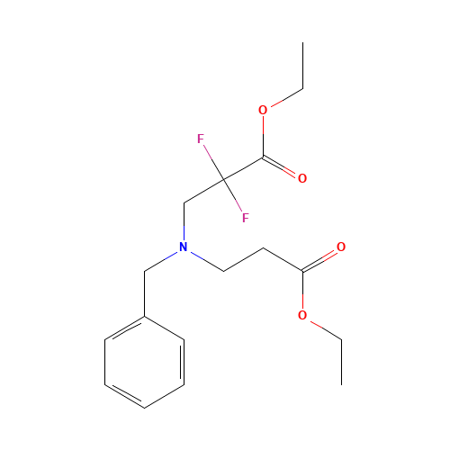 Ethyl 3-(benzyl(3-ethoxy-3-oxopropyl)-amino)-2,2-difluoropropanoate (CAS: 851314-55-1) - Related Chemical Product