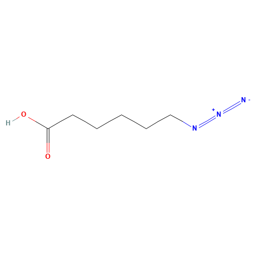 6-Azidohexanoic acid (CAS: 79598-53-1) - Chemical Structure and Molecular Formula 