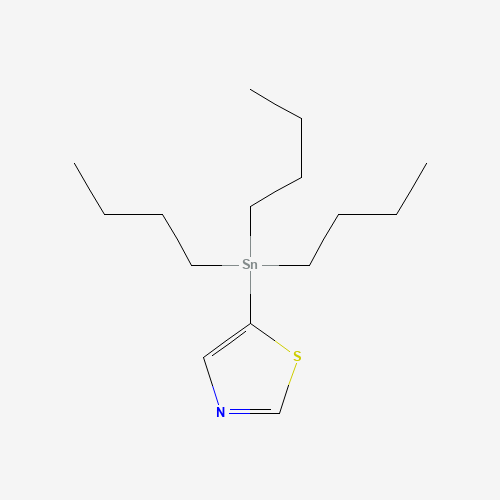 5-(Tributylstannyl)thiazole (CAS: 157025-33-7) - Chemical Structure and Molecular Formula 