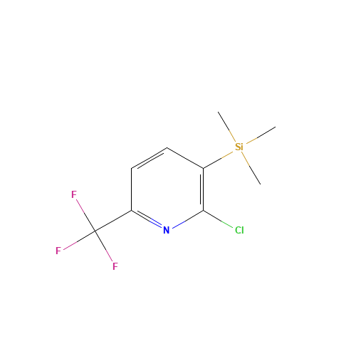 2-Chloro-6-trifluoromethyl-3-(trimethylsilyl)pyridine (CAS: 205444-18-4) - Related Chemical Product