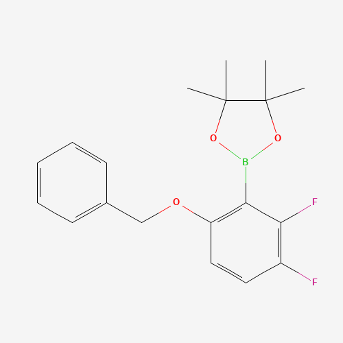 2,3-Difluoro-6-(benzyloxy)phenylboronic acid pinacol ester (CAS: 1204580-70-0) - Chemical Structure and Molecular Formula 