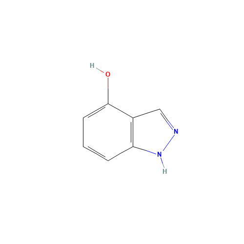 4-Hydroxy-1H-indazole (CAS: 81382-45-8) - Chemical Structure and Molecular Formula 