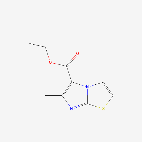 Ethyl 6-methylimidazo[2,1-b]thiazole-5-carboxylate (CAS: 57626-37-6) - Chemical Structure and Molecular Formula 