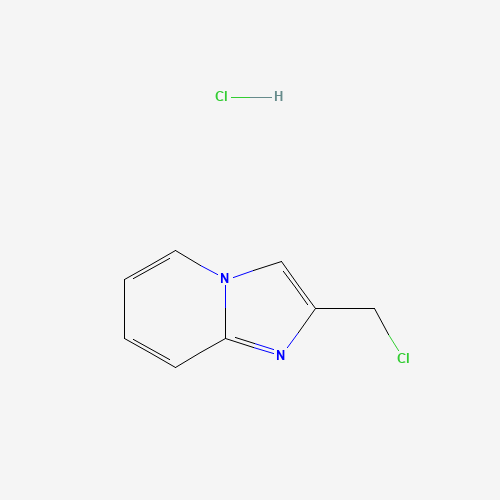 2-Chloromethylimidazo[1,2-a]pyridine hydrochloride (CAS: 112230-20-3) - Chemical Structure and Molecular Formula 