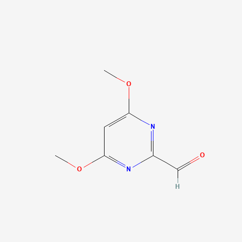 4,6-Dimethoxypyrimidine-2yl-carboxaldehyde (CAS: 125966-89-4) - Chemical Structure and Molecular Formula 