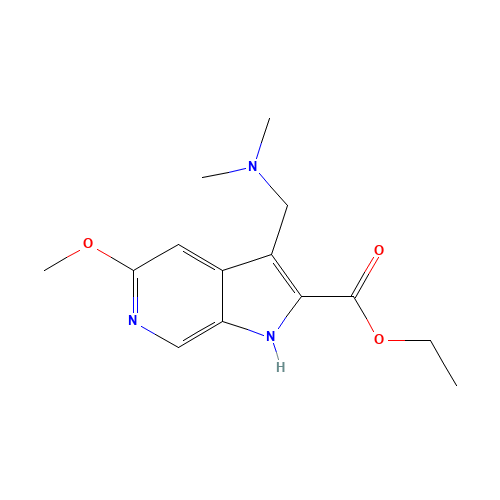 Ethyl 3-((dimethylamino)methyl)-5-methoxy-1H-pyrrolo[2,3-c]pyridine-2-carboxylate (CAS: 411239-11-7) - Related Chemical Product