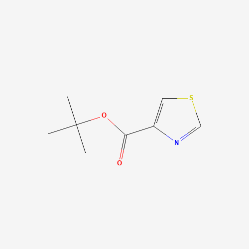 4-Thiazolecarboxylic acid tert-butyl ester (CAS: 1037746-91-0) - Chemical Structure and Molecular Formula 