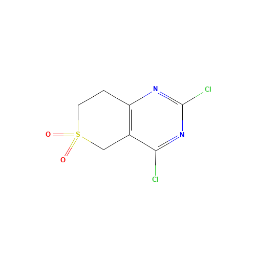 2,4-Dichloro-7,8-dihydro-5H-S,S-di-oxoisothiopyrano[4,3-d]pyrimidine (CAS: 1187830-50-7) - Related Chemical Product