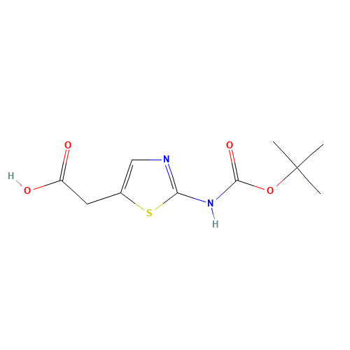 2-(2-(tert-Butoxycarbonylamino)-thiazol-5-yl)acetic acid (CAS: 723278-39-5) - Related Chemical Product