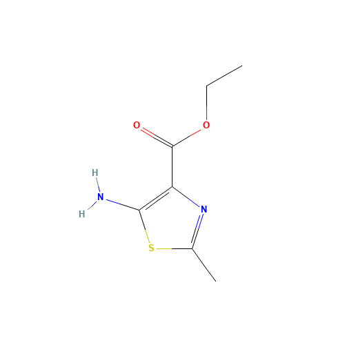 5-Amino-2-methylthiazole-4-carboxylic acid ethyl ester (CAS: 31785-05-4) - Chemical Structure and Molecular Formula 