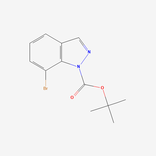 7-Bromoindazole-1-carboxylic acid tert-butyl ester (CAS: 1092352-37-8) - Chemical Structure and Molecular Formula 