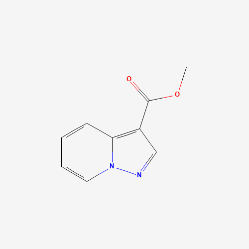 Pyrazolo[1,5-a]pyridine-3-carboxylic acid methyl ester (CAS: 63237-84-3) - Chemical Structure and Molecular Formula 