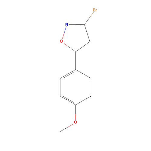 3-Bromo-5-(4-methoxyphenyl)-4,5-dihydroisoxazole (CAS: 1120215-02-2) - Related Chemical Product
