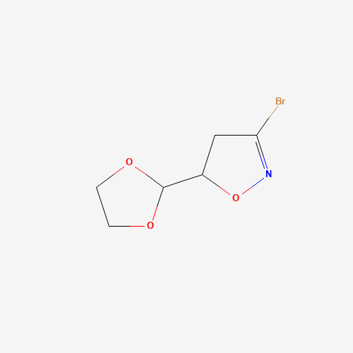 3-Bromo-5-[1,3]dioxolan-2-yl-4,5-dihydroisoxazole (CAS: 1120215-07-7) - Related Chemical Product