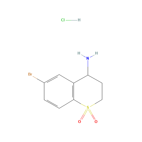 6-Bromo-3,4-dihydro-2H-S,S-dioxo-thiochromen-4-amine hydrochloride (CAS: 1172986-17-2) - Related Chemical Product