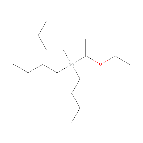 Tributyl(1-ethoxyvinyl)stannane (CAS: 97674-02-7) - Chemical Structure and Molecular Formula 