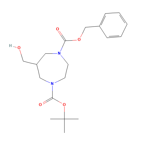 1-tert-Butyl 4-benzyl 6-(hydroxymethyl)-1,4-diazepane-1,4-dicarboxylate (CAS: 1105187-33-4) - Related Chemical Product