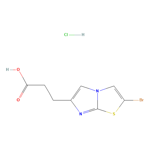 3-(2-Bromoimidazo[2,1-b]thiazol-6-yl)propanoic acid hydrochloride (CAS: 1187830-80-3) - Related Chemical Product