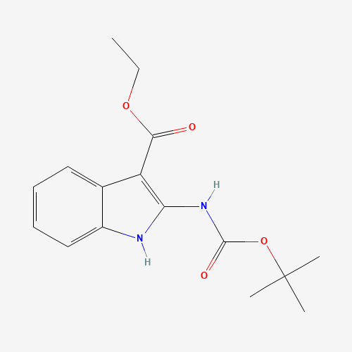 tert-Butyl 3-(ethoxycarbonyl)-1H-indol-2-ylcarbamate (CAS: 1160995-04-9) - Related Chemical Product