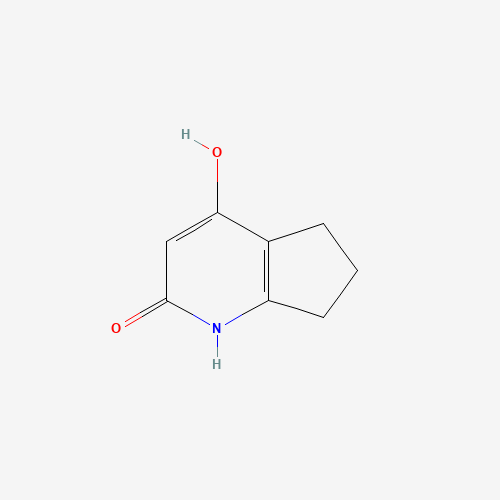 1,5,6,7-Tetrahydro-4-hydroxy-2H-cyclopenta[b]pyridin-2-one (CAS: 55618-81-0) - Chemical Structure and Molecular Formula 