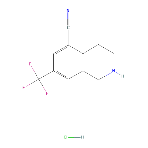 7-(Trifluoromethyl)-1,2,3,4-tetrahydroisoquinoline-5-carbonitrile hydrochloride (CAS: 1187830-66-5) - Related Chemical Product